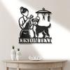 Personalized Metal Dog Groomer Sign with Adhesive Backing
