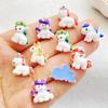20 Stück Niedliche Cartoon Einhorn Pony Flache Rückseite Harz Scrapbooking DIY Schmuck Basteln Dekoration Zubehör