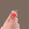 Cute Mini Peach Brooch Version Fashionable Fruit Brooch Creative Personality Jewelry Accessories Sweet Gift