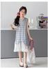 Girl's Sleeveless Plaid Dress