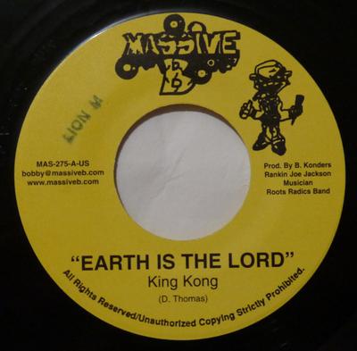 7inch Record KING KONG - Earth Is The Lord MAS275 Massive B 2006 US Reggae, Ska & Dub Used