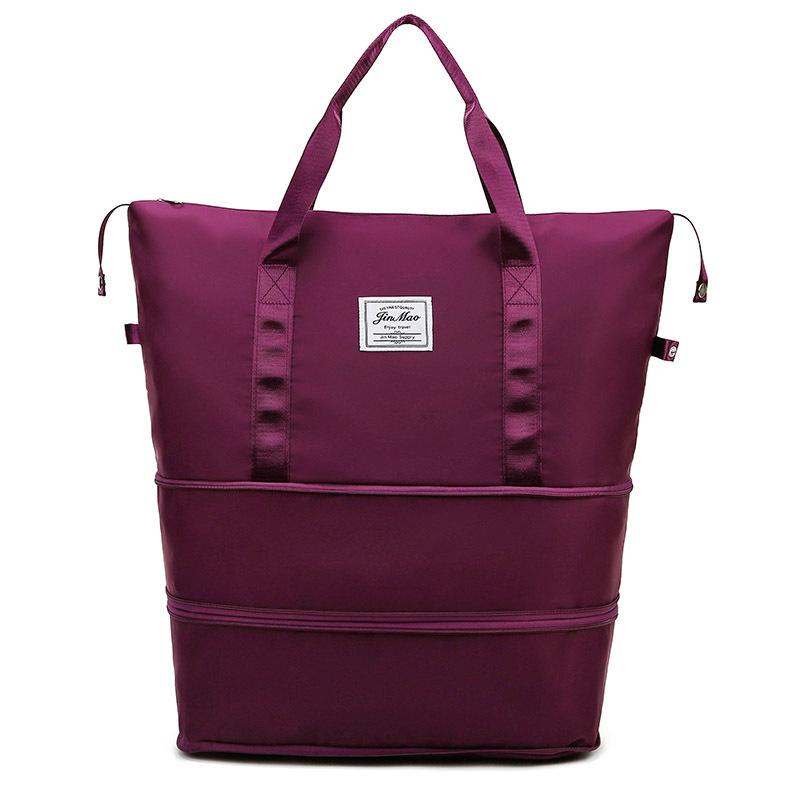 Double Layer Expansion Large Capacity Travel Bag Dry-wet Separation Handbag Lightweight Universal Outdoor Fitness Yoga Bag