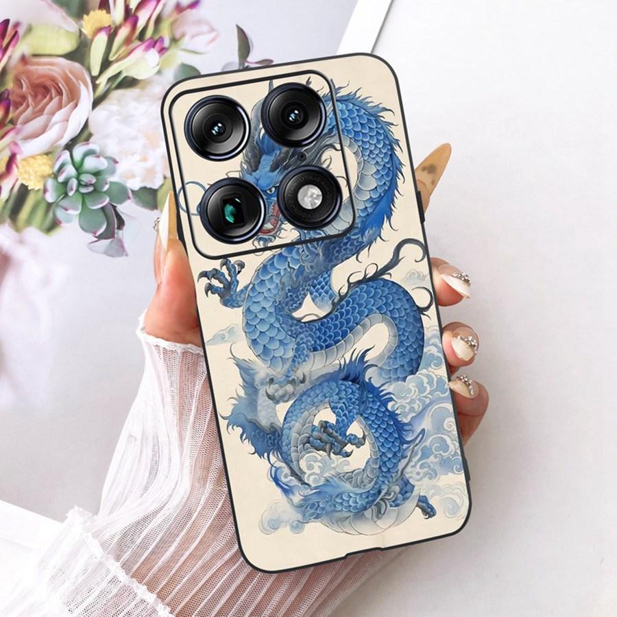 For Motorola Signature 5G Fashion Style Elegant Painted Phone Casing Cover Moto X70 Air Pro Soft Silicone Black TPU Case