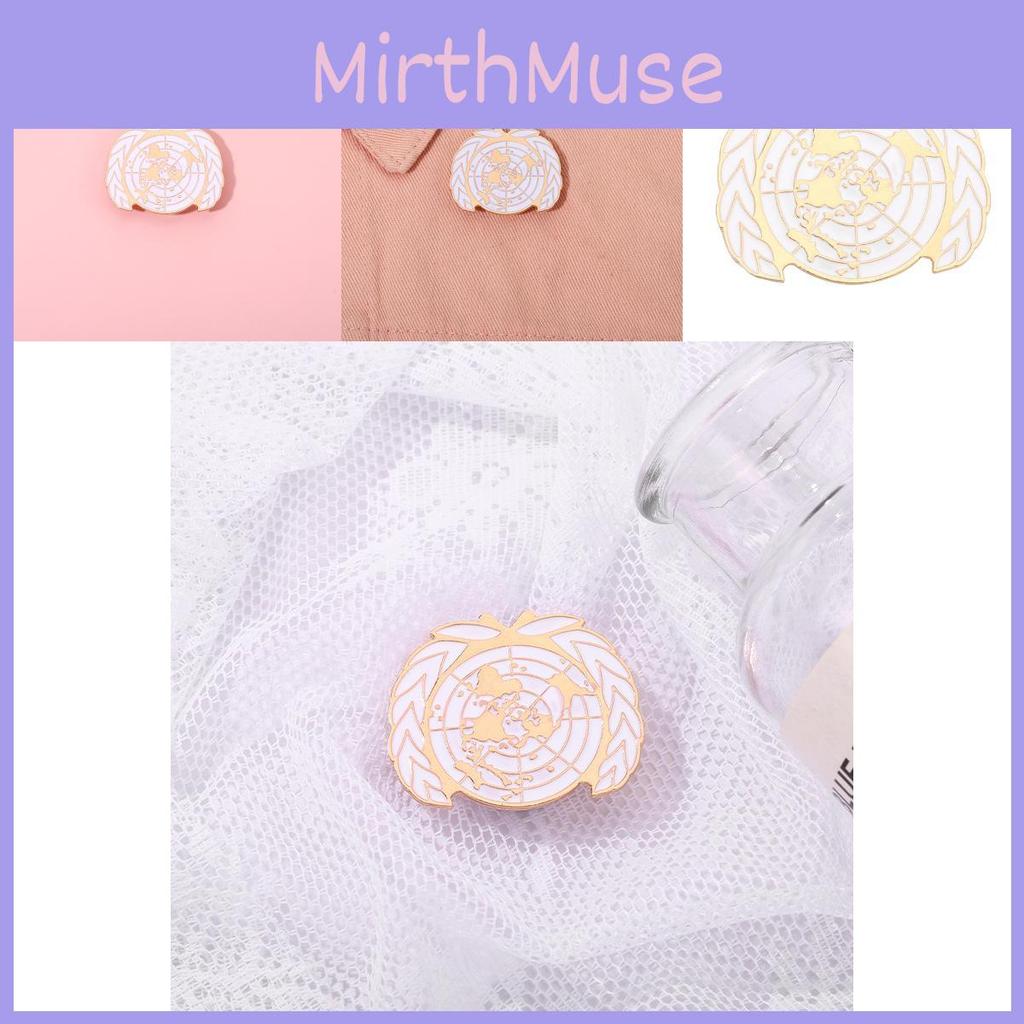 Kreative Geometrische Erd-Brosche aus Metalllegierung für Modische Dekoration und Geschenke