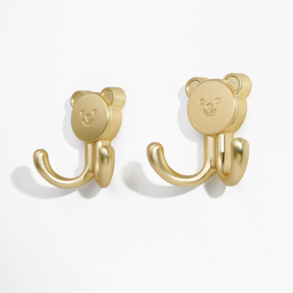 Bear shape Hanging Clothes Hook Rust-proof Strong Bearing Capacity Wall Hanging Hook Wear-resistant Zinc Alloy Wall Coat Rack