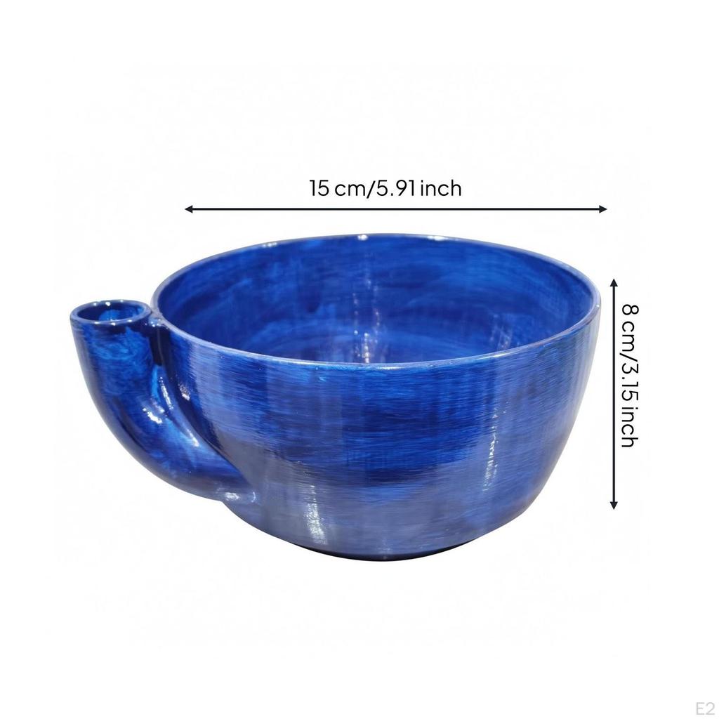 Drain Bowl Slotted Spout Layered Texture Dark Green