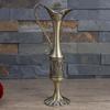 European Engraved Slim Neck Metal Vases Flower Arrangements Container Bud Vases For Home Table Centerpieces Decors