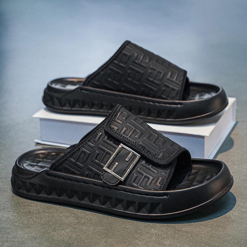 2024 Men's Trendy Breathable Athletic Shoes: High-End Thick-Soled Dad Sneakers for Summer with Height Enhancement