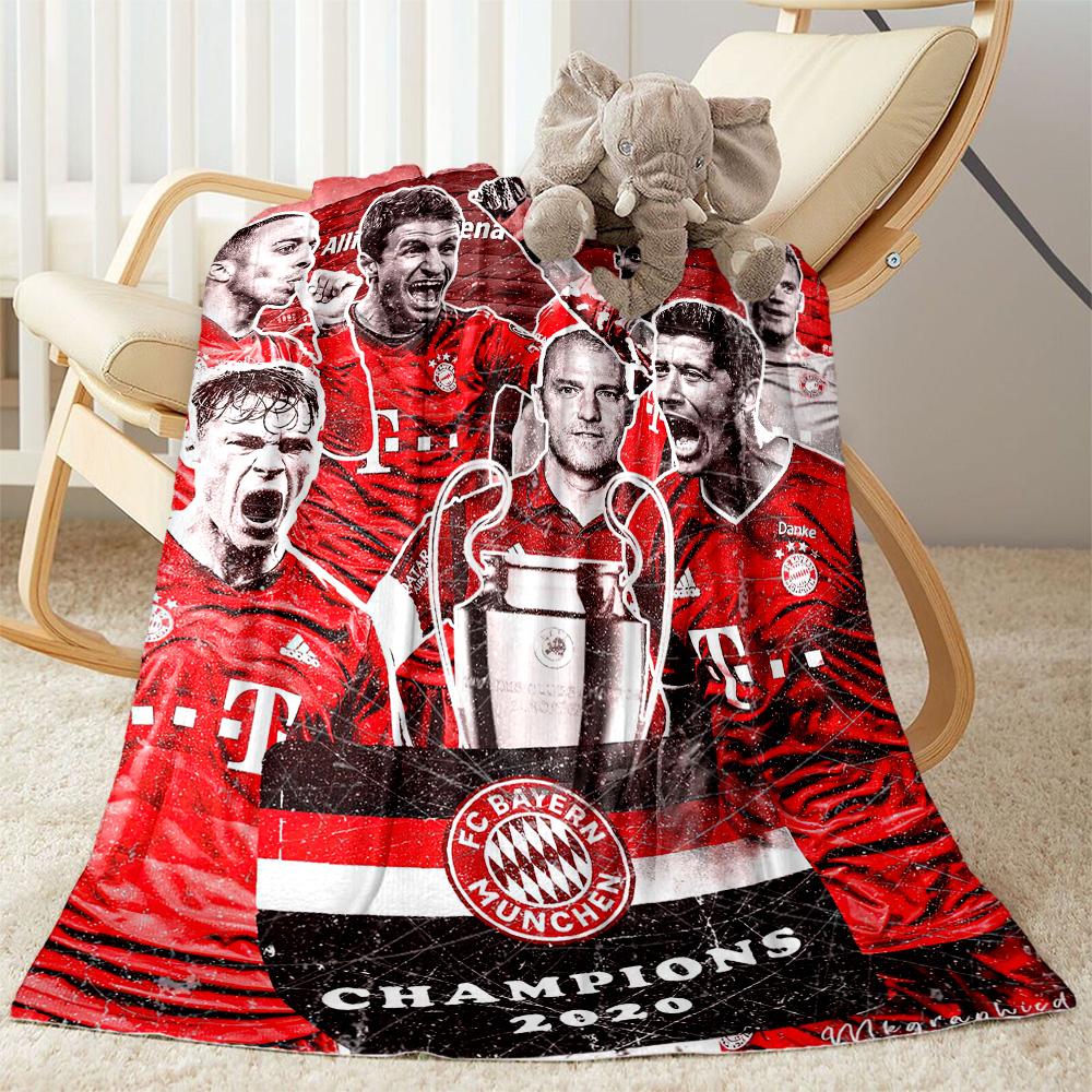 Bayern Munich Blanket Comfortable Suitable for Couch Livingroom Office for All Seasons Modern Suitable for Gifting Relatives and Friends