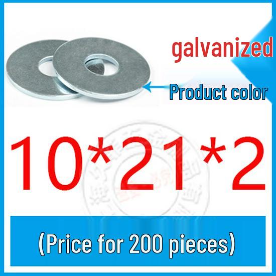 GB96-85 Carbon Steel Galvanized Thickened Oversized Flat Washer, Sizes M3-M20