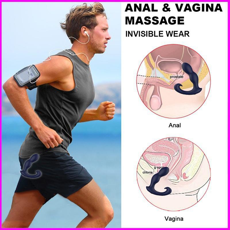 Male Prostate Massager 10 Speed Anal Vibrators for Men Male Masturbator Prostate Massage Remote Control Anal Butt Plug Erotic Adult SexToy for Women