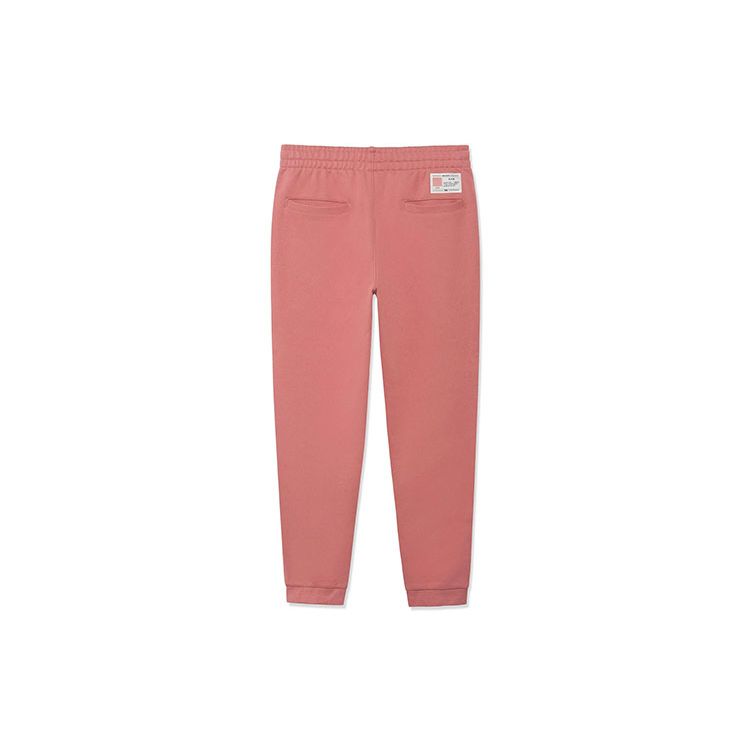 Li Ning Sports Fashion Series Knitted Casual Tapered Joggers Men Joggers Wind-Fairy-Pink AKLR869-3
