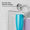Premium Hanging Shower Caddy 2 Shelves Rust Resistant Soap Tray Over Showerhead Storage Non Slip Collar Suction Cups Hooks