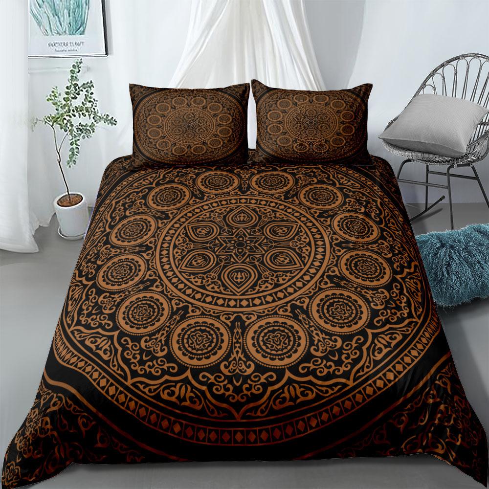 Mandala Ethinic Duvet Cover UK Single Double King US Twin Full Queen Size Bed Linen Set