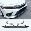 Splitter Front Air Dam Guard Bumper Lip Chin Protector Glossy Black Tuning Trim For Honda Civic 11th FE1 Sedan 4Doors 2021-2024