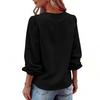 Long Sleeve Ruffle V Neck Button Down Blouse for Women Casual Ladies Tops and Blouses Cute Tops for Women Dressy Tops for Women
