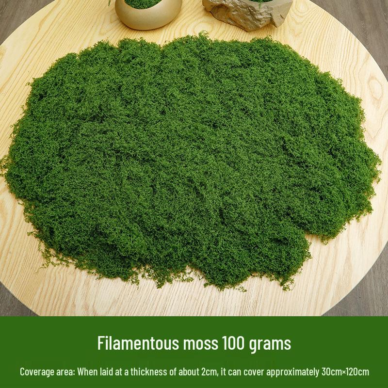 High Simulation Artificial Moss for Green Landscape Arrangement and Bonsai