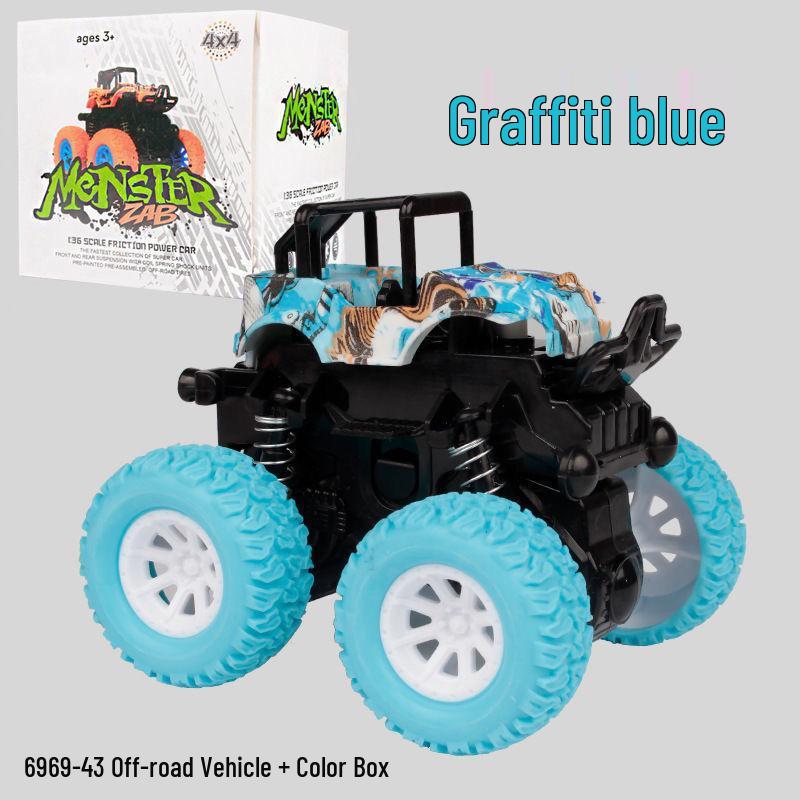Children's Inertial Off-Road Toy Car: Durable Four-Wheel Drive Model