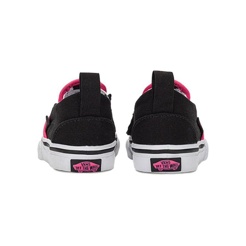 Vans Slip-On Comfortable Versatile Shock-Absorbing Durable Low-Top Walking Shoes Baby Shoes Black VN000UBSB9P