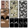 Phone Case For Xiaomi Poco X6 X5 X4 Pro 5G X3 NFC F5 F4 M5 M4 M3 F3 GT C51 C50 C55 Soft Silicone Black Cover Animal Art Horse