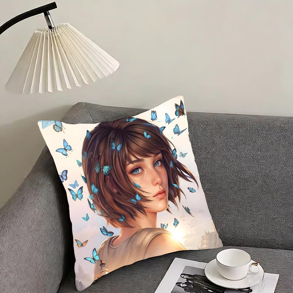 L-Life Iss Strangee Game Cushion Cover Pillowcase Ultra Soft Skin Friendly Fabric Cloud Like Comfort & Concealed Zipper