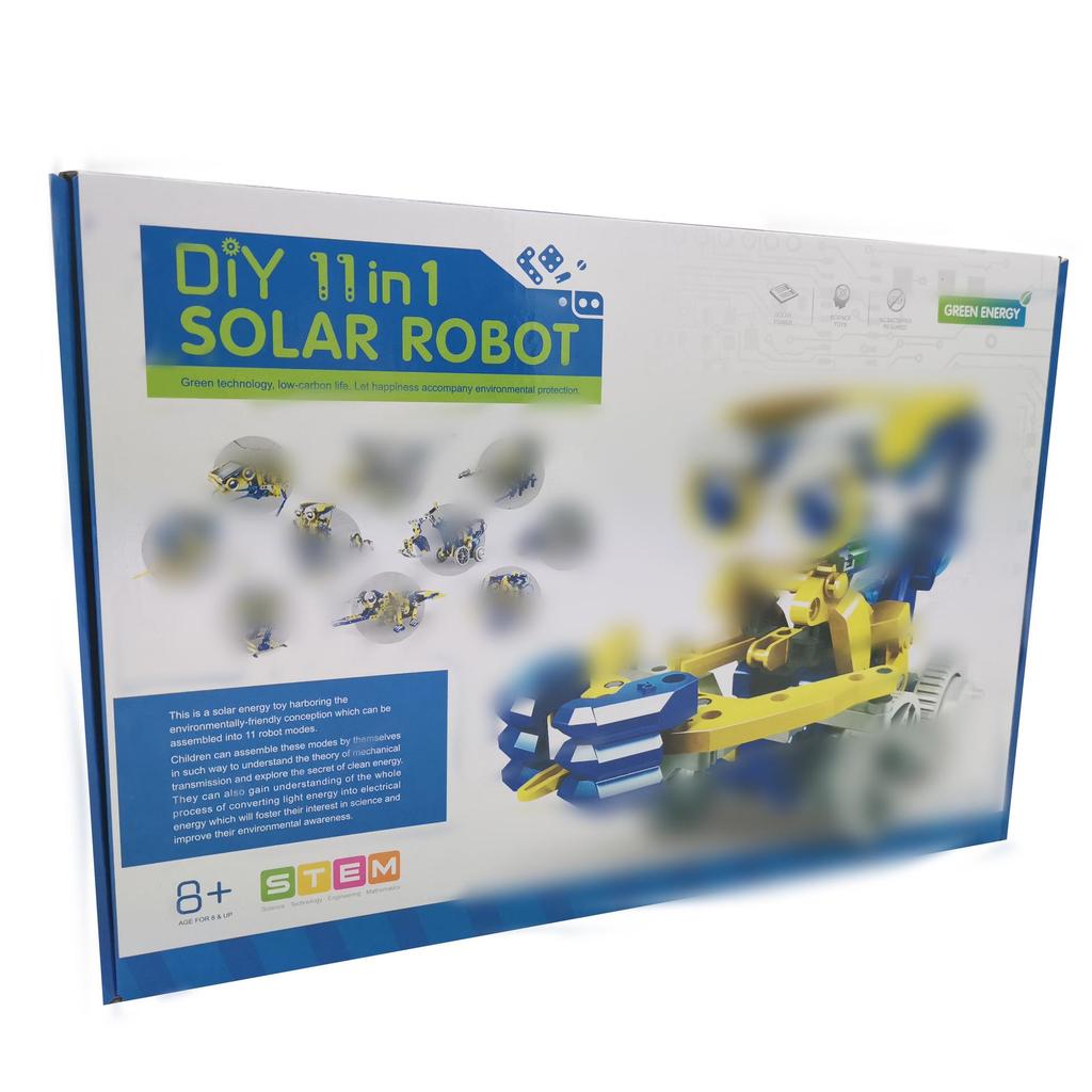 13-in-1 DIY Solar-Powered Toy Car & Intelligent Robot Kit