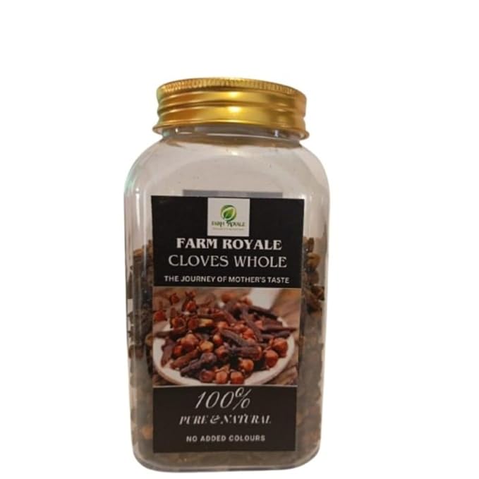 Farm Royale Whole Cloves 100g | Premium Laung | Strong Aromatic Spice | Natural & Farm Fresh