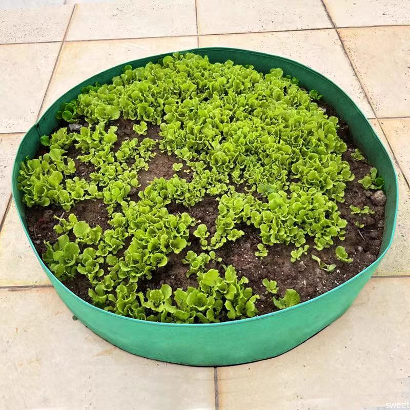 Felt Grow Bag Large Diameter Plant Vegetable Planter Garden Outdoor Planting Flower Pot Thickened Seed Growing Bag Plant Pot