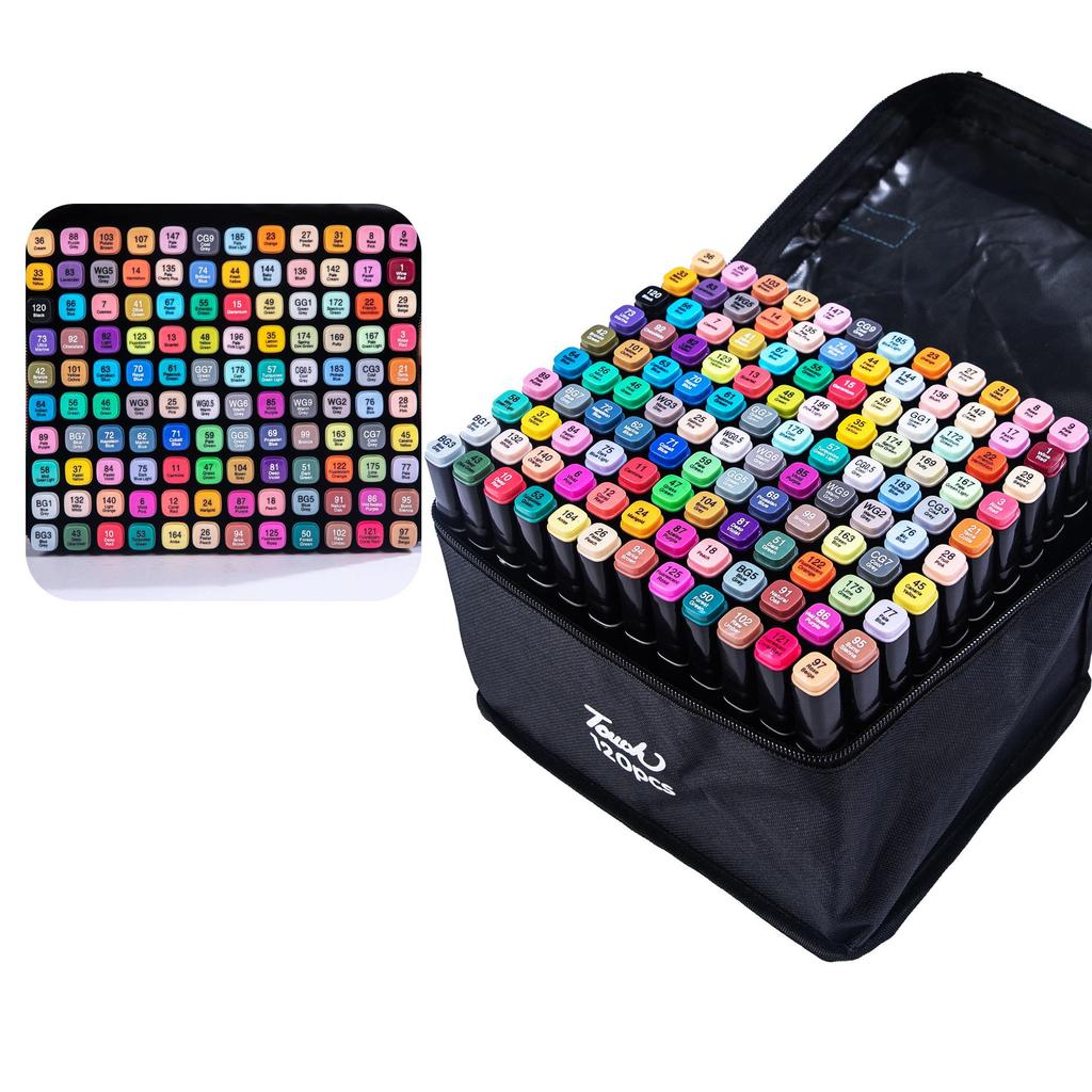 Fixy na bázi oleje s dvojitým hrotem pro studenty umění a anime, ideální pro dětskou kresbu a vybarvování.