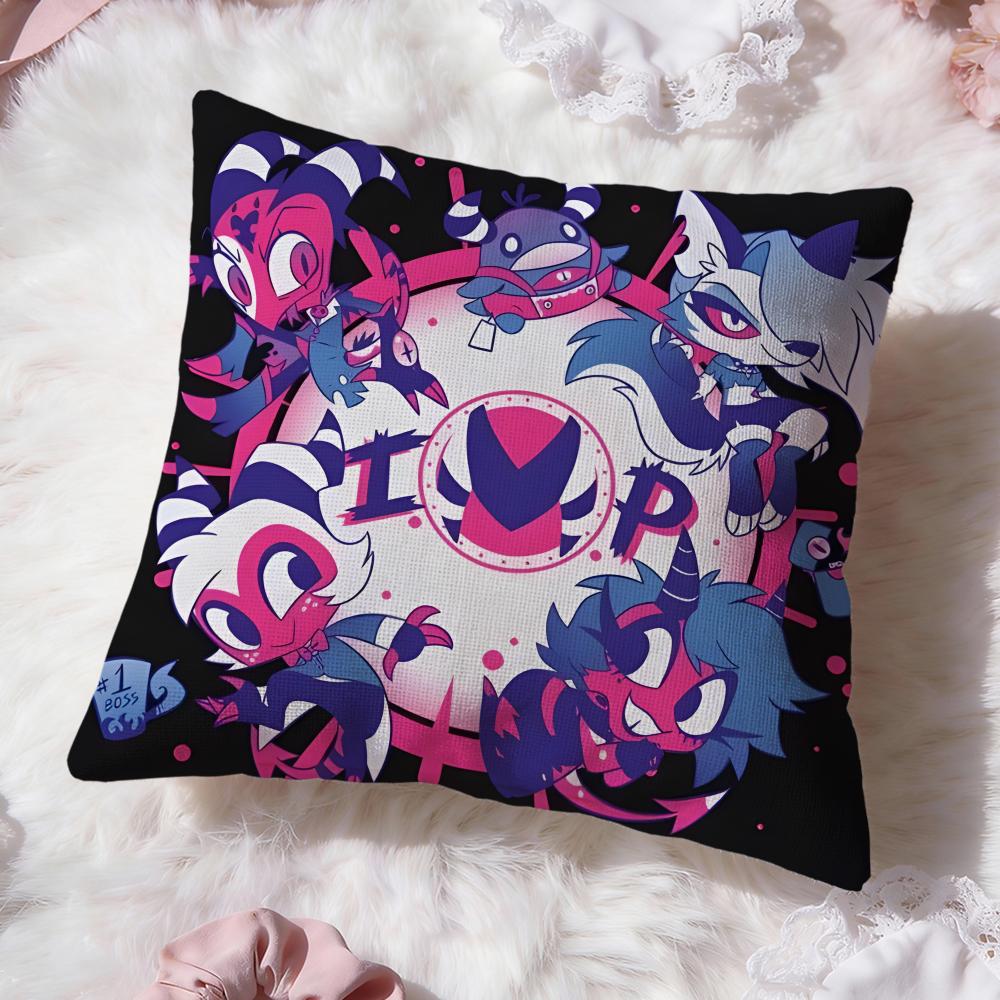 Anime H-Helluva B-BossS Cushion Cover Premium Comfort Reversible Pillow Cove -Two In One Design for Any Room & Car Interior