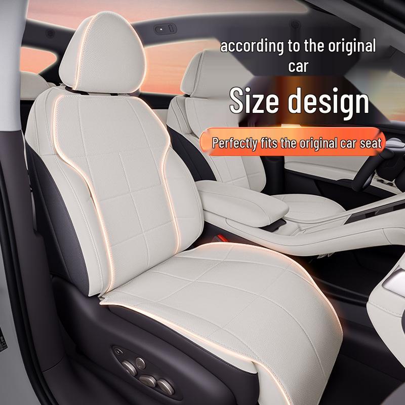 ZEEKR LS6 Genuine Leather Seat Cushion, Breathable & Ventilated, Four Seasons, Fits 2026 New Model 25 Cars