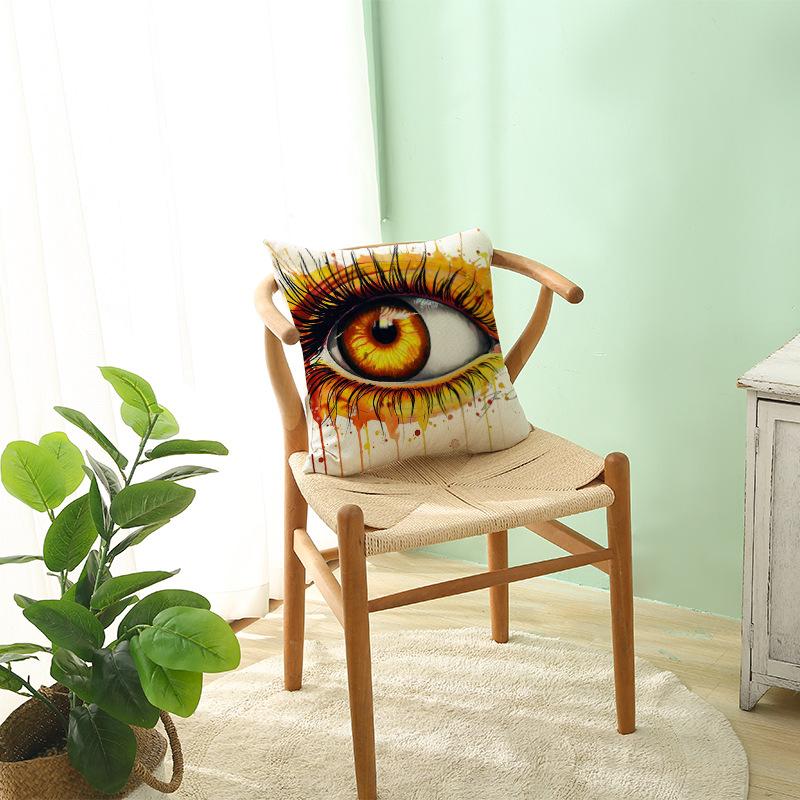 Home Polyester Pillowcase Without Pillow Core Simple Square Sofa Cushion Cover Waist Pillowcase Home