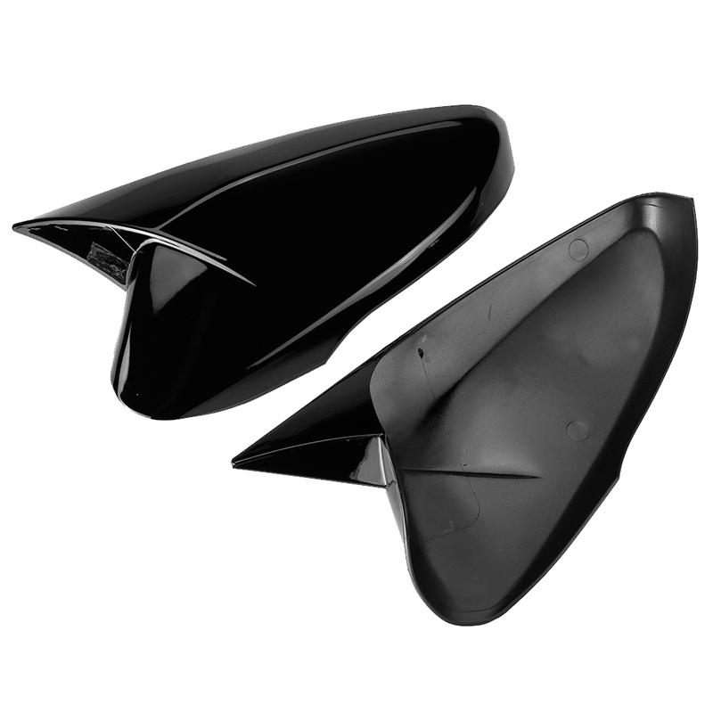 2pcs Glossy Black Rearview Mirror Cover Cap for Hyundai Veloster 2012 2013 2014 2015 2016 2017 Side Mirror Cover