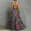Women's Casual Floral Print Neck Jumpsuit
