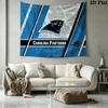 Carolina Panthers Wall Tapestry Aesthetic Wall Hanging Printed Fabric Blanket Decorative Tapestries for Bedroom Living Room Home Decor