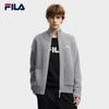 Fila Original Casual Fashion Sports Versatile Warm Soft Comfortable Pocket Loose Knit Sweater Unisex Sweater Gray F51U549405FMG