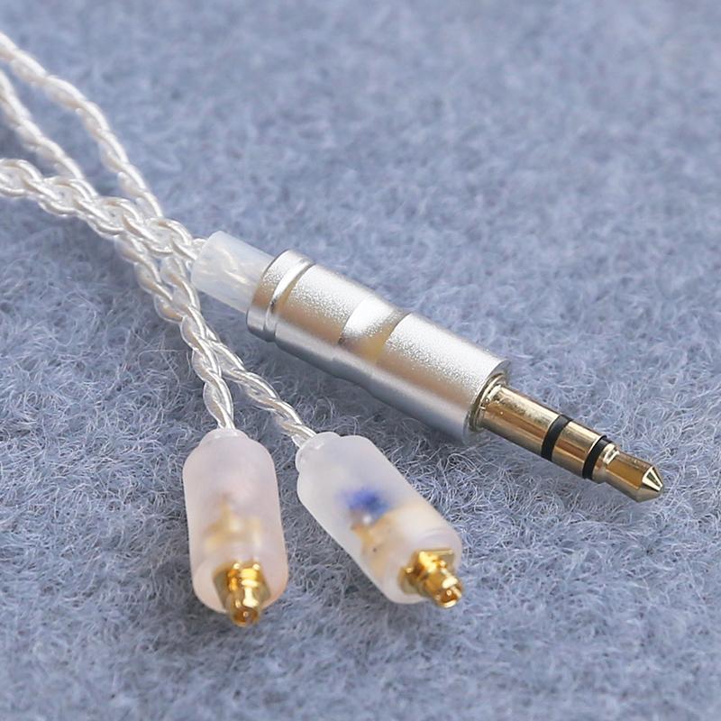Hifi Earphone Upgrade Cable Mmcx 3.5Mm 1.2M Silver Plated Core Cable For Sennheiser Ie200/Ie300/Ie600/Ie900/Akg N5005/N30