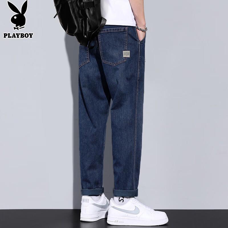 PLAYBOY Men's Autumn/Winter Loose Straight Leg Jeans