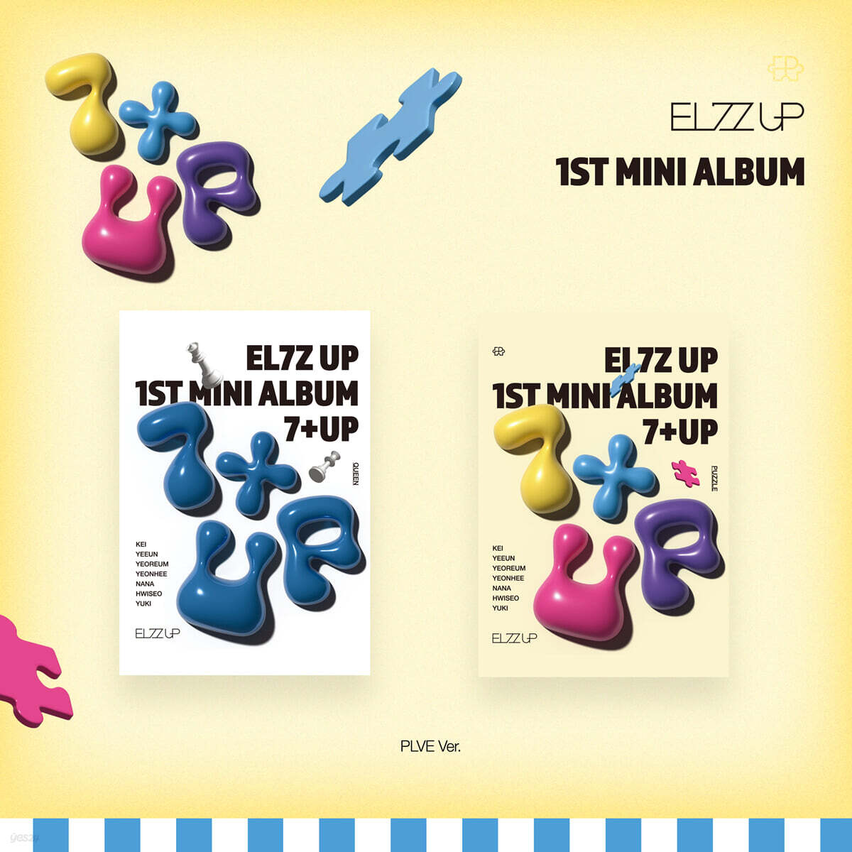 

EL7Z U+P - 1st Mini Album 7+UP [PLVE VER.][2 types SET]