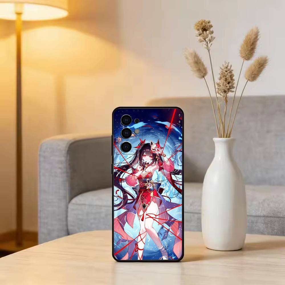 

H-Honkai S-Star R-Rail Phone Case For Samsung S25,S24,S21,S22,S23,S30,Ultra,S20,Plus,Fe,Soft Silicone Black Cover Samsung S24Plus