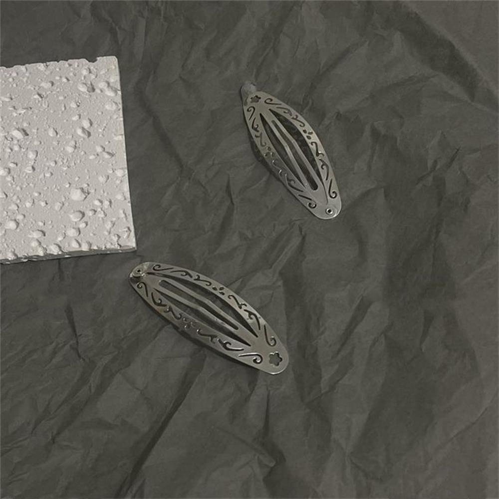 Y2K Style Women's Metal Hair Clips Set of 4/2 Fashionable BB Edge Clips for Daily Use