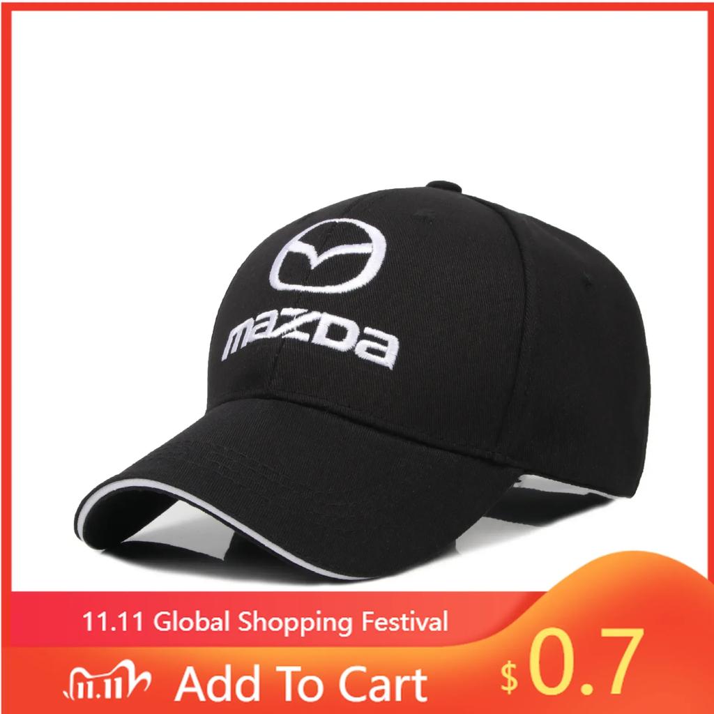 2025 Hot Baseball Cap Outdoor Summer Sports Hat Embroidered Men Women Baseball Cap For Mazda 2 Mazda 3 MS Mazda 6 CX-5 CX3 Acce