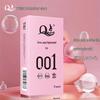 Q Point Ultra-Thin 001 Condoms: Lubricated, Spermicide-Free, for Men & Women, Enhanced Feel & Safety