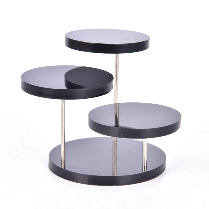 Suporte de Exibição de Anéis de Acrílico de 3 Camadas, Suporte de Joias para Brincos, Suporte para Bolos e Sobremesas, Suporte para Bolo de Festa e Casamento, Decoração para Chá de Bebê