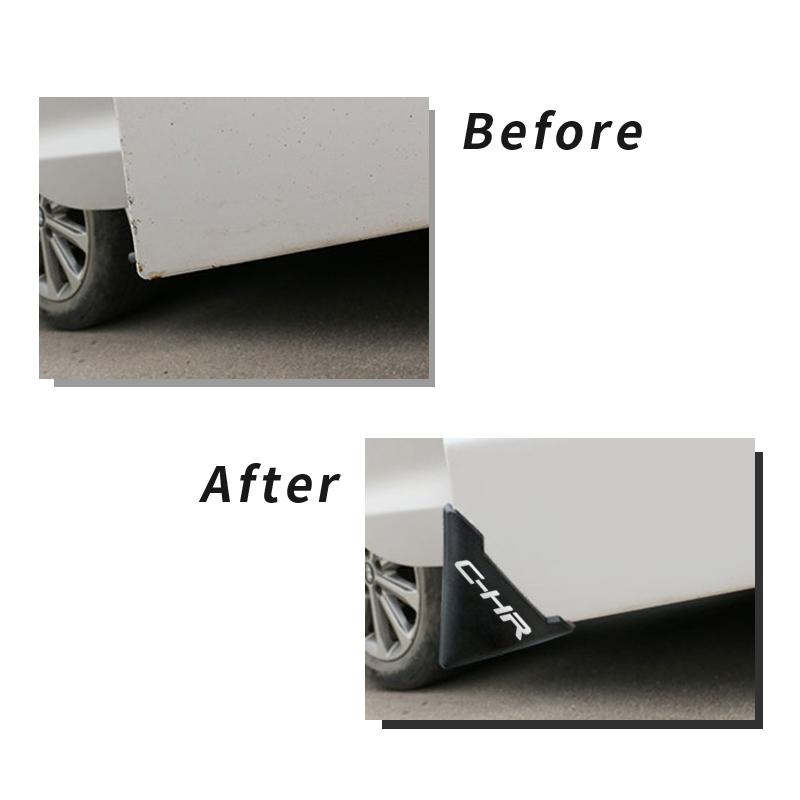 AUQ3 2PCS Silicone Car Door Corner Cover Bumper Anti-Scratch Protector for Toyota CHR C-HR Accessories Car Styling