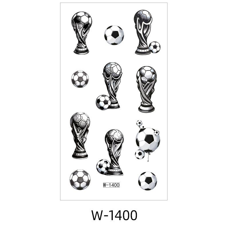 Tattoo Sticker Waterproof World Cup Football Sports Children'S Cartoon Cute Temporary Tattoo Sticker