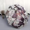 1pc Kaguya-sama: Love Is War Inspired Automatic Opening Folding Umbrella with Bamboo Stick Handle - Perfect for Fans, Travelers, and Daily Use.U040
