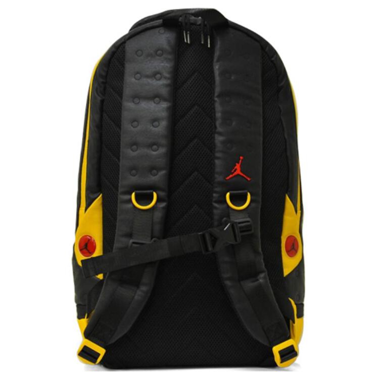 New Jordan Polyurethane Basketball Backpack Unisex Black Yellow Color Scheme Bruce Lee Color Scheme 9A1898-K1C