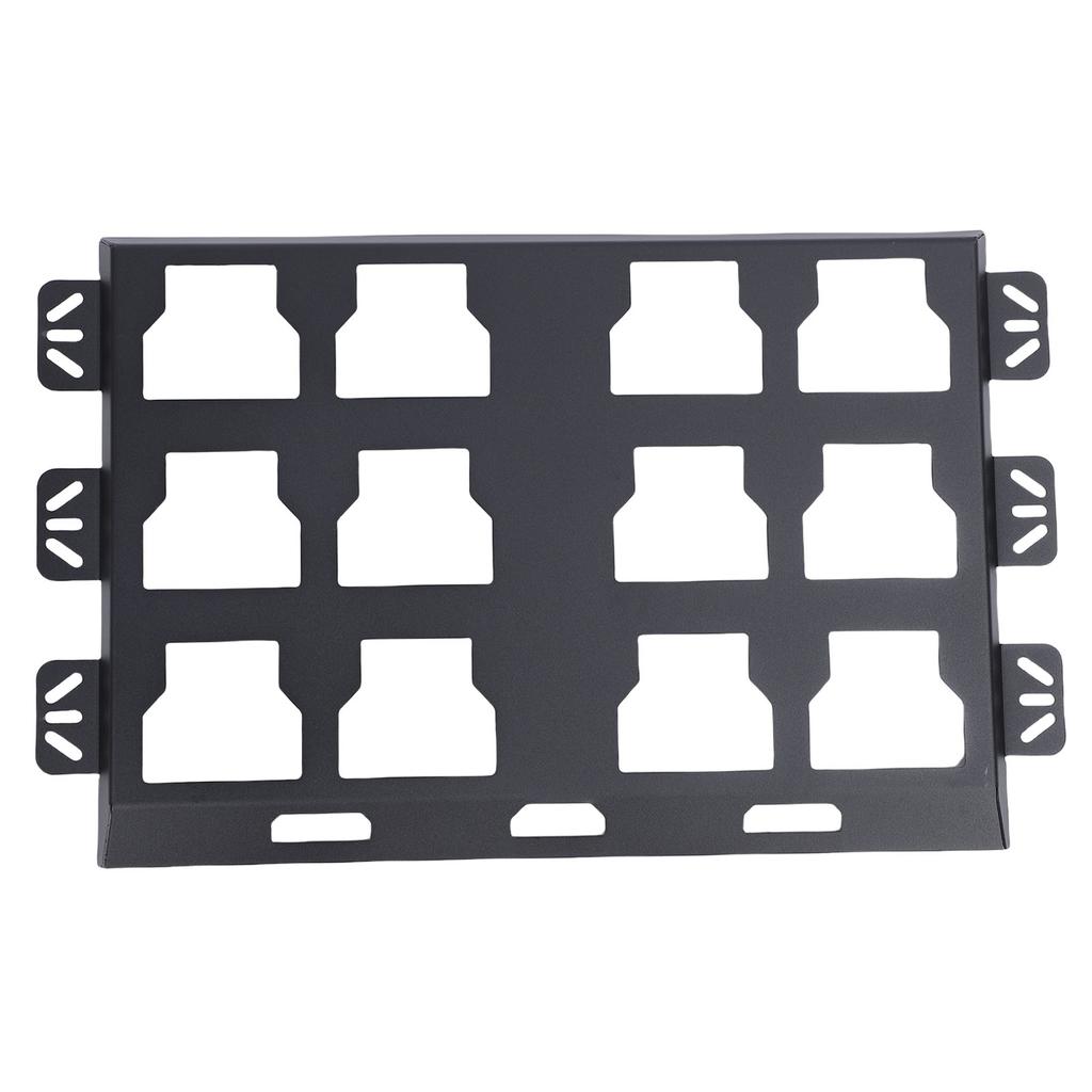 Płyta Montażowa Skrzynki Narzędziowej Stop Aluminium Podstawa do Montażu Ściennego lub Podłogowego Skrzynki Narzędziowej do Organizacji Czarna