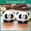 Cute Panda Plush Keychain Soft Pp Cotton Filled Bag Accessory For Kids